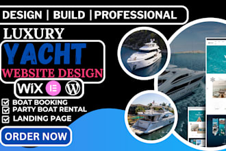 design yacht website, boat cruise, boat booking, , party boat rental website