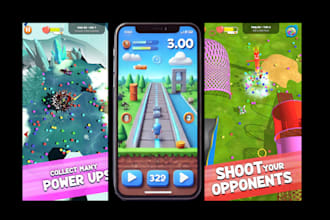 create 2d hyper casual unitygde mobile game with admob ads and play store upload