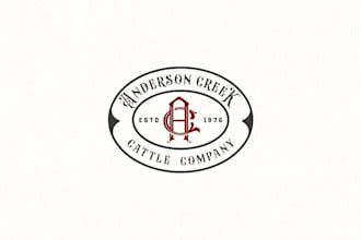 design rustic elegant family owned cattle company logo
