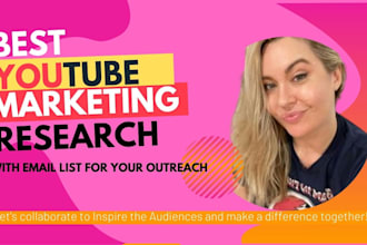 find you best youtube influencers research, valid marketing email list building