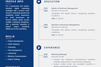 create professional CV that will reflect your strength