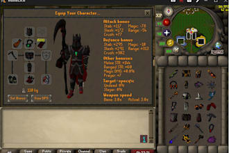 obtain any item for you on osrs including quiver blood torva etc