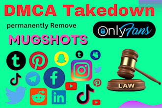 remove leaked copyright mugshots,fb,reddit,instagram,yt over google by dmca law