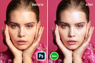retouch portrait or fashion images or any photoshop editing