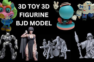 do bjd articulated model 3d toy model character 3d figurine 3d stl file