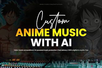 create custom ai anime music, soundtracks, and scores