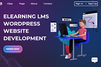 build elearning lms, learndash, tutor lms wordpress website