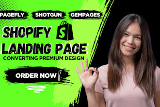 design shopify landing page, do shopify theme customization