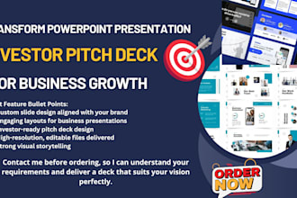 transform powerpoint presentation investor pitch deck for business growth