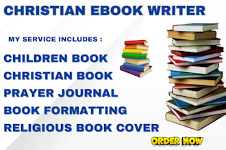 christian ebook, prayer journal children ebook writer, religious book cover