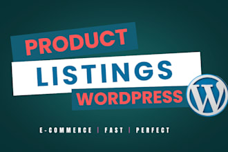 list products or product upload on wordpress ecommerce