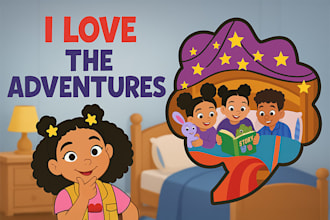 illustrate hand drawn children story book illustration and cover for amazon kdp