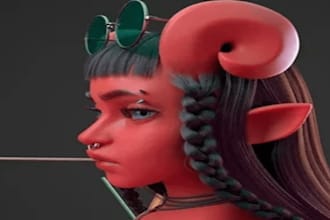 3d character modeling rendering game asset creation texturing low poly modeling