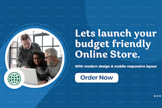develop a custom ecommerce website for your online store