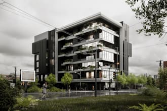 rebuild house elevation, home interior, exterior rendering, cgi villa, apartment