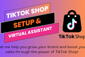 setup tiktok shop and virtual assistant