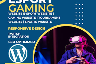 get esport website, tournament website, gaming website, sport bet website