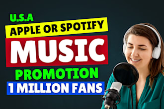 do organic apple music promotion, spotify music to real listeners