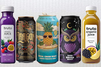 do can label, energy drinks, juice, beverages, beer, soda, sports drink, seltzer