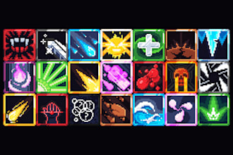 create pixel art ability icons for your game