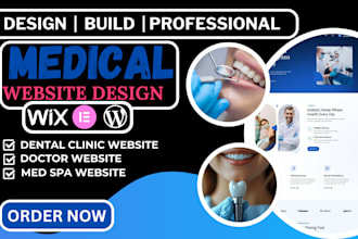 design medical, doctor, dentist, clinic, med spa, dental clinic with appointment