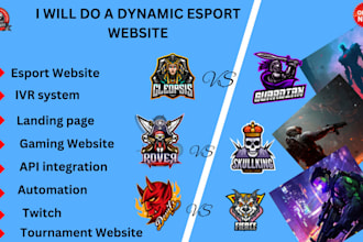 get a fantastic tournament website, esport website, gaming sport website, bet we
