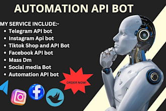 do automated instagram API bot tiktok API bot youtube bot facebook API bot