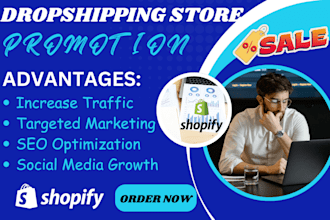 do shopify dropshipping store promotion, shopify marketing, shopify store owner