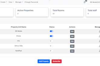 develop hotel and property management system