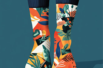 make a unique socks design for your brand