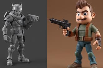 do 3d toy 3d printing 3d action figure 3d modeling 3d character model 3d sculpt