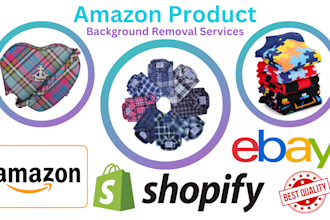 provide amazon product background remove, retouching, clipping path by photoshop