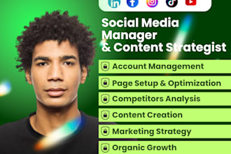 be your social media marketing manager, content strategist, content creator