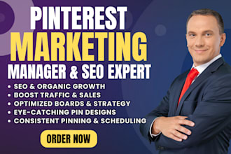be your pinterest seo and marketing manager for 60 days