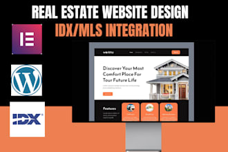 build wordpress website real estate website realtor broker website idx mls