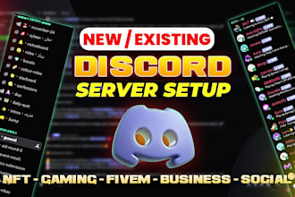 create and customize professional discord servers
