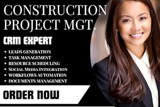 setup construction project management crm buildertrend jobber wrike procore leap