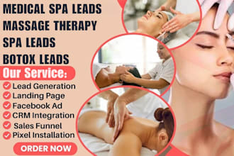 generate massage therapy leads spa leads medical spa leads botox leads