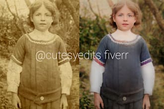 expertly edit your photos, headshots , custom edits,restoration