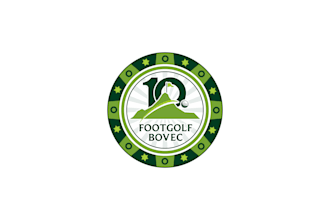 create a modern sports golf anniversary logo design