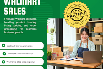 be your walmart 2 step dropshipping virtual assistant VA wfs