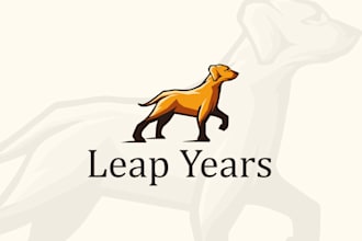 create a modern custom animal dog logo design