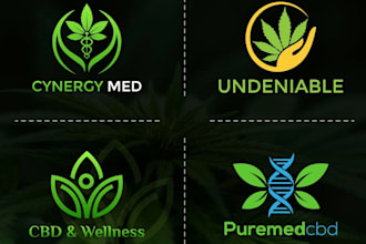 design a unique modern, cannabis, weed, hemp, cbd oil, logo