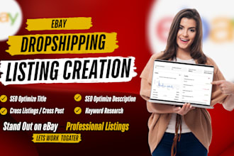 be your ebay lister for product listing SEO and dropshipping