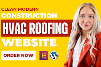 build contractor, construction, hvac, cleaning, plumbing solar roofing website