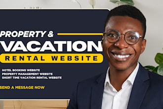 vacation rental website property management hotel booking website airbnb in 48hr