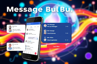 build chat messaging app, text message app, sms or email messaging app