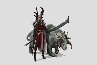 paint fantasy art creatures and characters