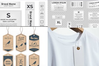design clothing label clothing tag hangtag neck label for your brand