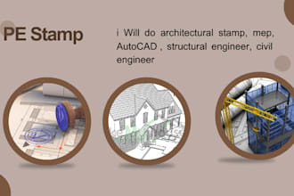 do architectural stamp, mep, autocad , structural engineer, civil engineer